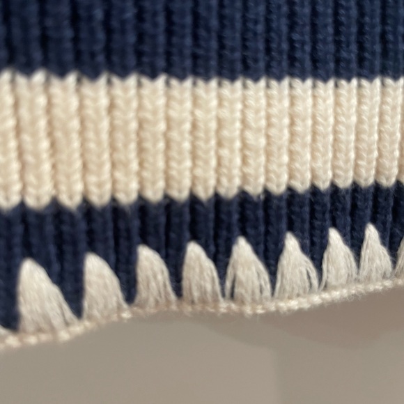 Boden Lena Navy & Cream Striped Stitch Detail Tank - Picture 9 of 12